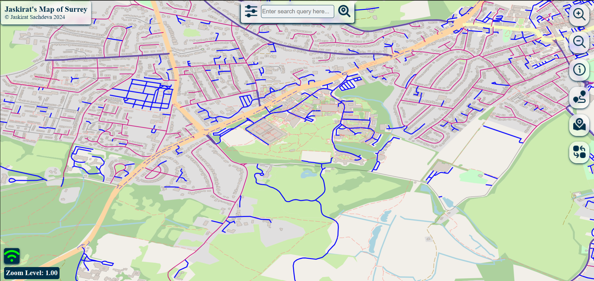 Offline HTML5 Maps Application preview