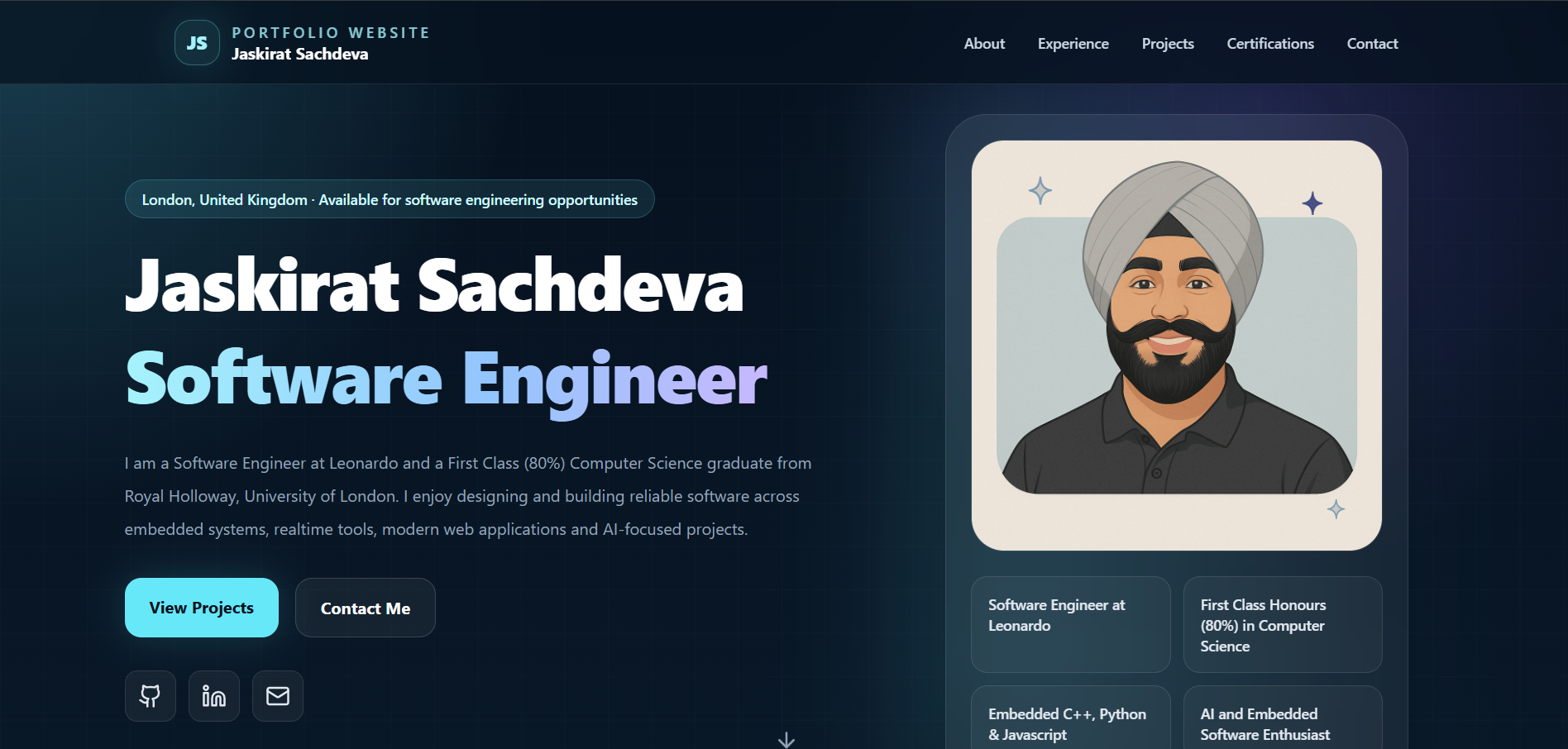 Portfolio Website preview
